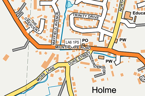 LA6 1PS map - OS OpenMap – Local (Ordnance Survey)