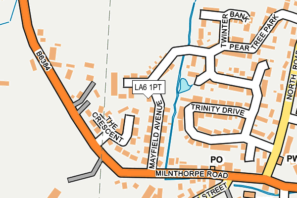 LA6 1PT map - OS OpenMap – Local (Ordnance Survey)