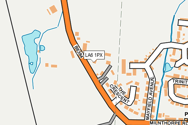 LA6 1PX map - OS OpenMap – Local (Ordnance Survey)