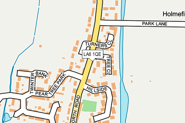 LA6 1QE map - OS OpenMap – Local (Ordnance Survey)