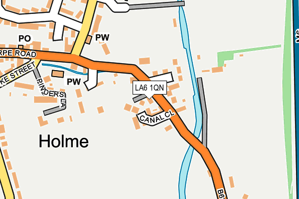 LA6 1QN map - OS OpenMap – Local (Ordnance Survey)