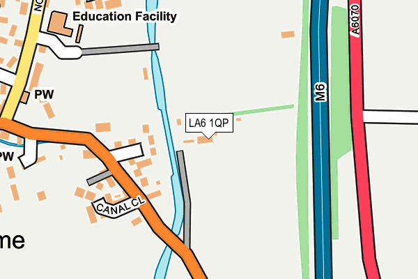 LA6 1QP map - OS OpenMap – Local (Ordnance Survey)