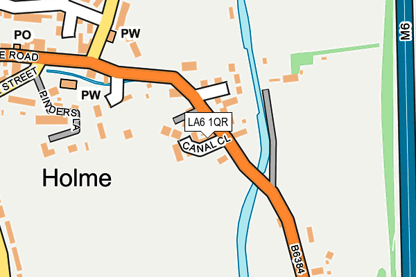 LA6 1QR map - OS OpenMap – Local (Ordnance Survey)