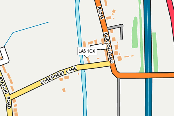 LA6 1QX map - OS OpenMap – Local (Ordnance Survey)