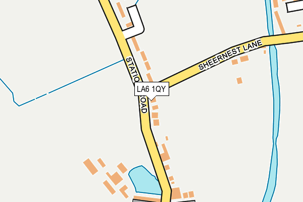 LA6 1QY map - OS OpenMap – Local (Ordnance Survey)