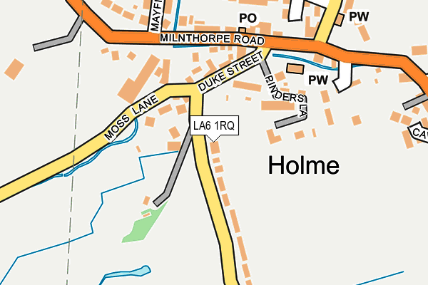LA6 1RQ map - OS OpenMap – Local (Ordnance Survey)