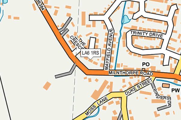LA6 1RS map - OS OpenMap – Local (Ordnance Survey)