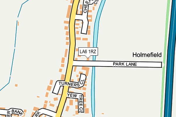 LA6 1RZ map - OS OpenMap – Local (Ordnance Survey)