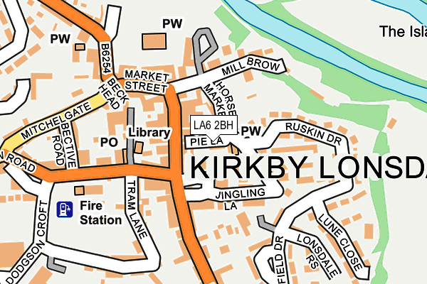 LA6 2BH map - OS OpenMap – Local (Ordnance Survey)