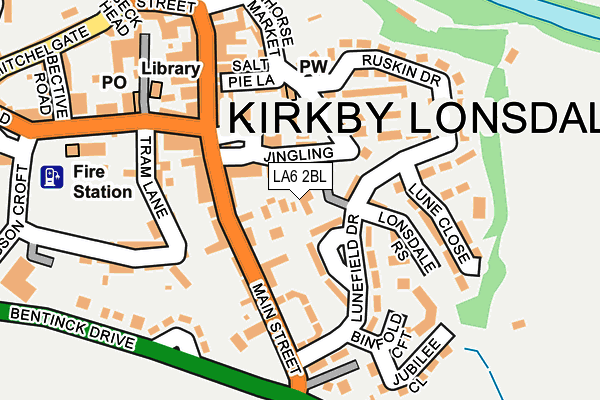 LA6 2BL map - OS OpenMap – Local (Ordnance Survey)