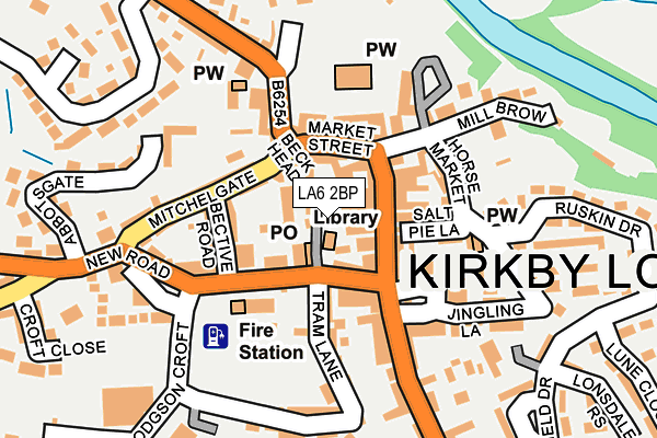 LA6 2BP map - OS OpenMap – Local (Ordnance Survey)