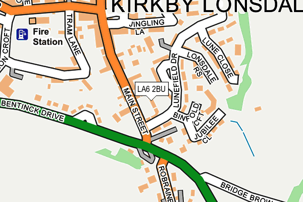 LA6 2BU map - OS OpenMap – Local (Ordnance Survey)