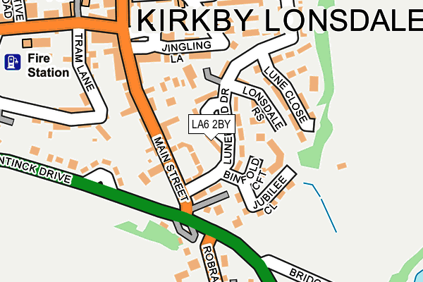 LA6 2BY map - OS OpenMap – Local (Ordnance Survey)