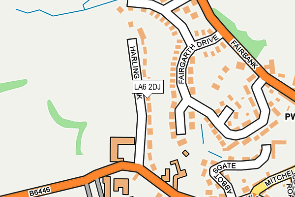 LA6 2DJ map - OS OpenMap – Local (Ordnance Survey)