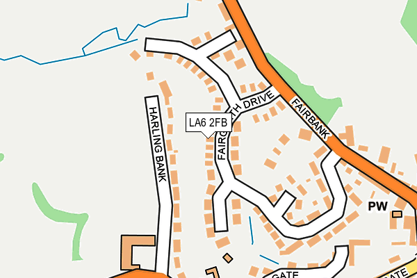 LA6 2FB map - OS OpenMap – Local (Ordnance Survey)