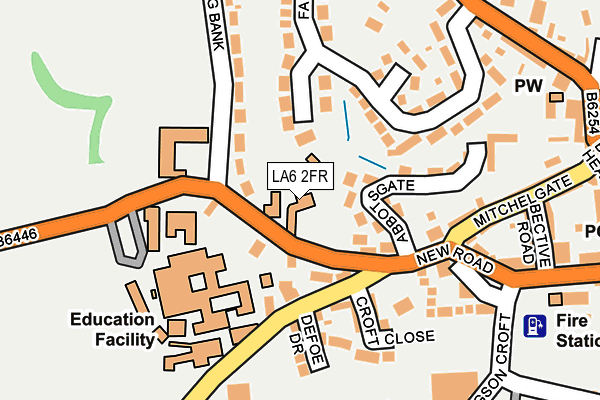 LA6 2FR map - OS OpenMap – Local (Ordnance Survey)