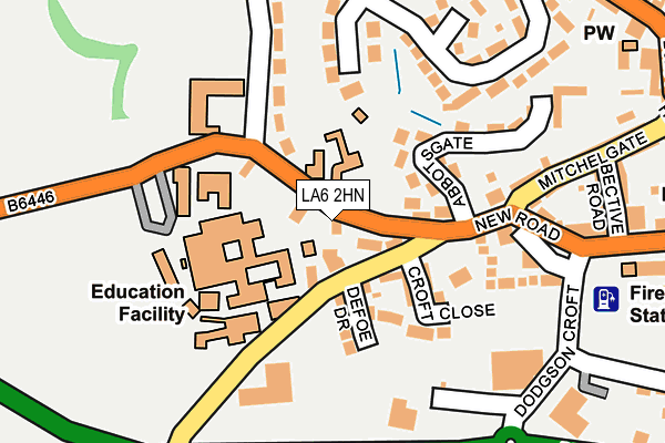LA6 2HN map - OS OpenMap – Local (Ordnance Survey)