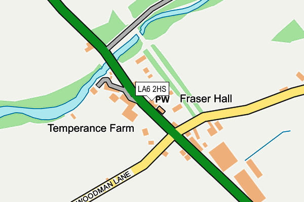LA6 2HS map - OS OpenMap – Local (Ordnance Survey)