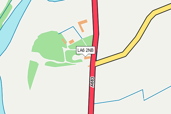 LA6 2NB map - OS OpenMap – Local (Ordnance Survey)