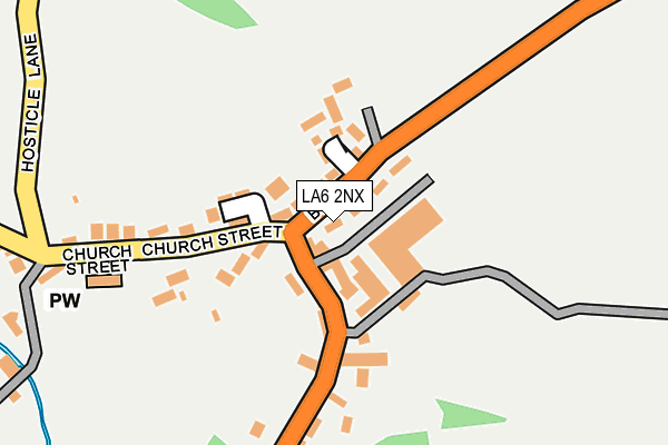 LA6 2NX map - OS OpenMap – Local (Ordnance Survey)