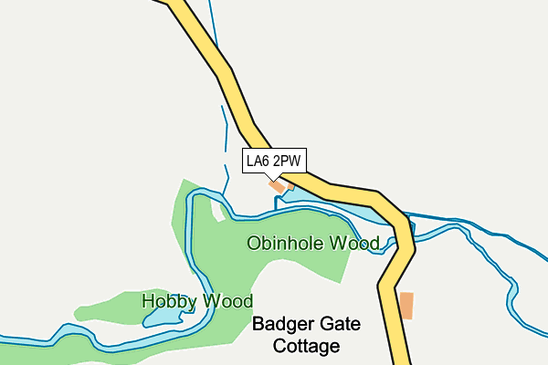 LA6 2PW map - OS OpenMap – Local (Ordnance Survey)