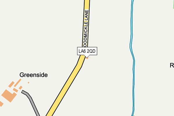 LA6 2QD map - OS OpenMap – Local (Ordnance Survey)