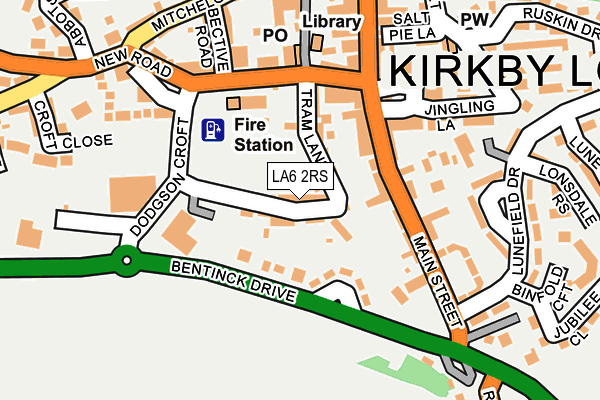 LA6 2RS map - OS OpenMap – Local (Ordnance Survey)