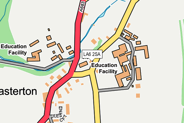 LA6 2SA map - OS OpenMap – Local (Ordnance Survey)