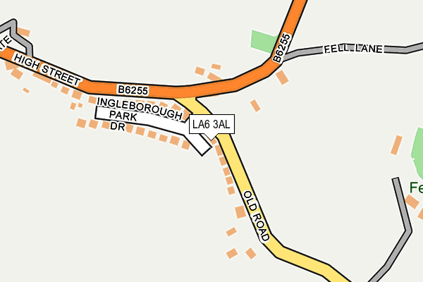LA6 3AL map - OS OpenMap – Local (Ordnance Survey)