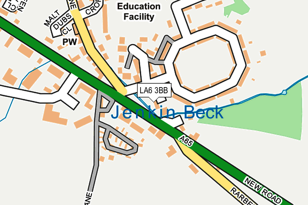 LA6 3BB map - OS OpenMap – Local (Ordnance Survey)