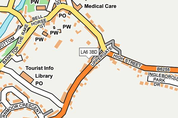LA6 3BD map - OS OpenMap – Local (Ordnance Survey)