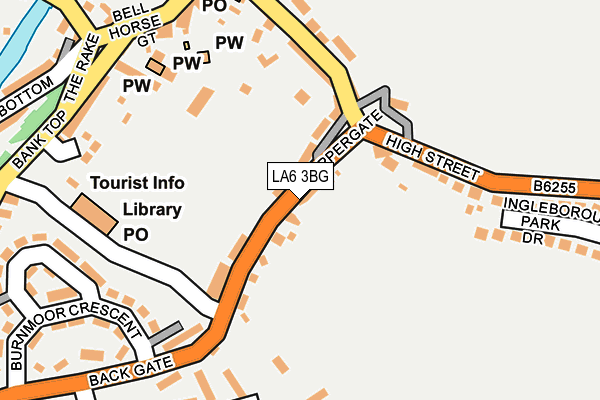 LA6 3BG map - OS OpenMap – Local (Ordnance Survey)