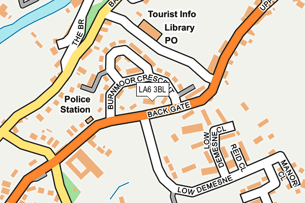 LA6 3BL map - OS OpenMap – Local (Ordnance Survey)