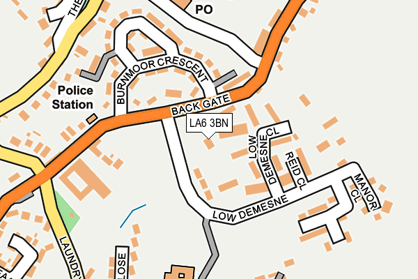 LA6 3BN map - OS OpenMap – Local (Ordnance Survey)