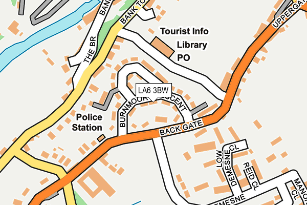 LA6 3BW map - OS OpenMap – Local (Ordnance Survey)