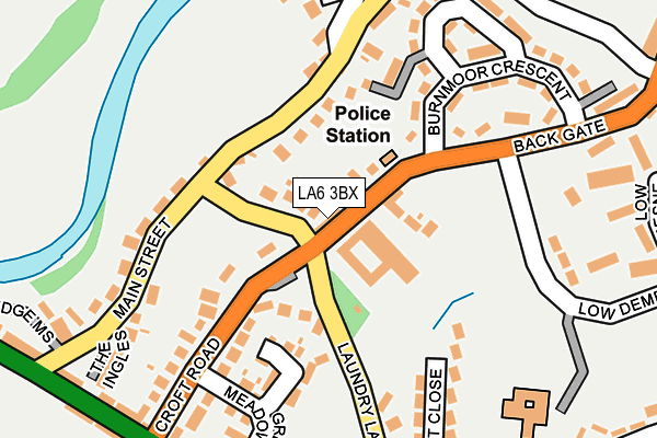 LA6 3BX map - OS OpenMap – Local (Ordnance Survey)