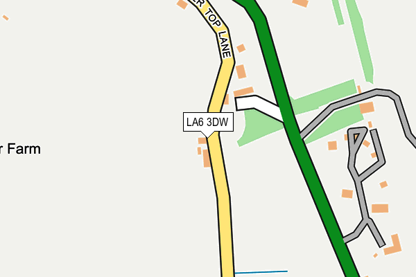 LA6 3DW map - OS OpenMap – Local (Ordnance Survey)