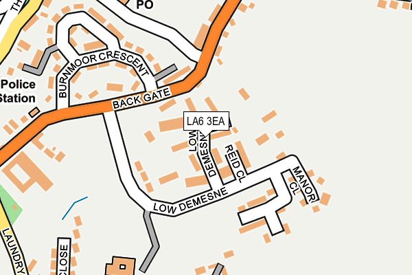 LA6 3EA map - OS OpenMap – Local (Ordnance Survey)