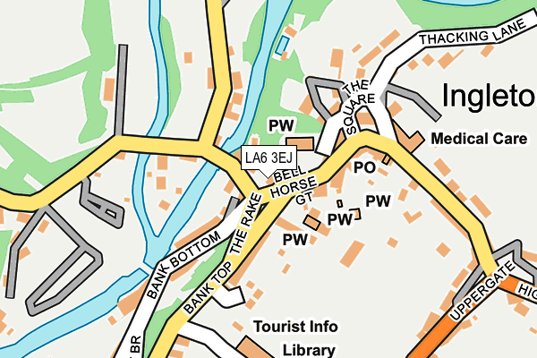LA6 3EJ map - OS OpenMap – Local (Ordnance Survey)