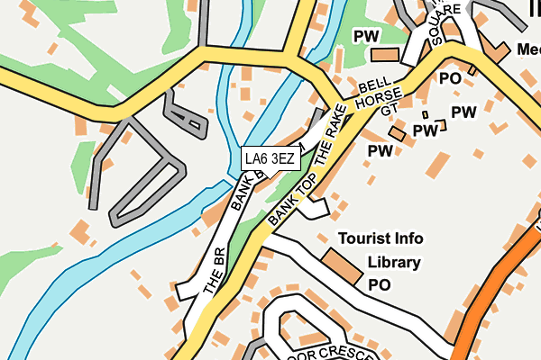 LA6 3EZ map - OS OpenMap – Local (Ordnance Survey)