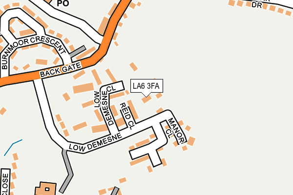 LA6 3FA map - OS OpenMap – Local (Ordnance Survey)