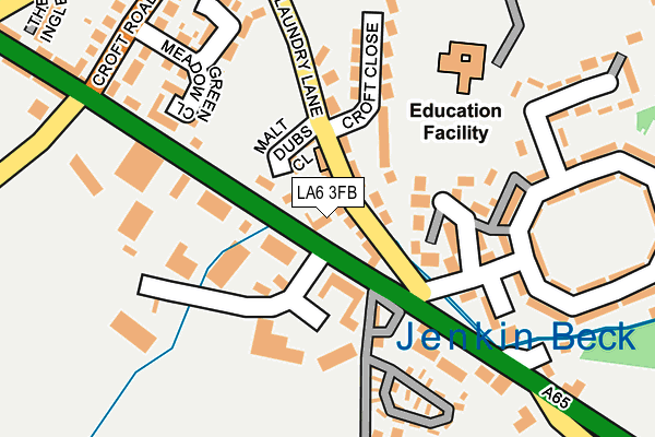 LA6 3FB map - OS OpenMap – Local (Ordnance Survey)