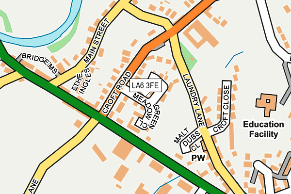 LA6 3FE map - OS OpenMap – Local (Ordnance Survey)