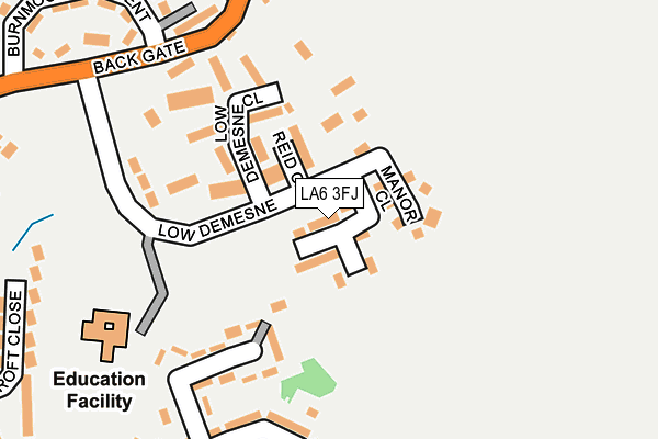 LA6 3FJ map - OS OpenMap – Local (Ordnance Survey)
