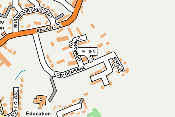 LA6 3FN map - OS OpenMap – Local (Ordnance Survey)
