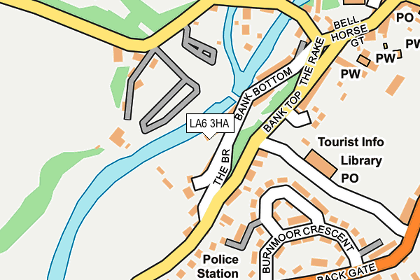 LA6 3HA map - OS OpenMap – Local (Ordnance Survey)