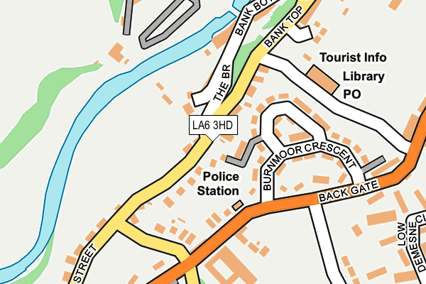 LA6 3HD map - OS OpenMap – Local (Ordnance Survey)