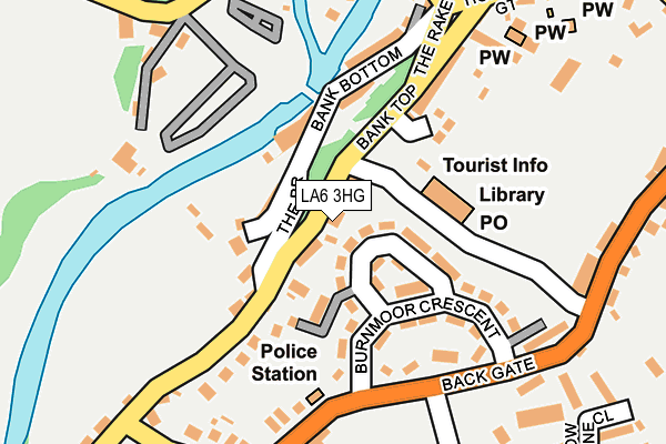 LA6 3HG map - OS OpenMap – Local (Ordnance Survey)