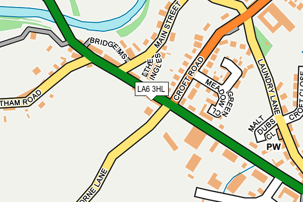 LA6 3HL map - OS OpenMap – Local (Ordnance Survey)