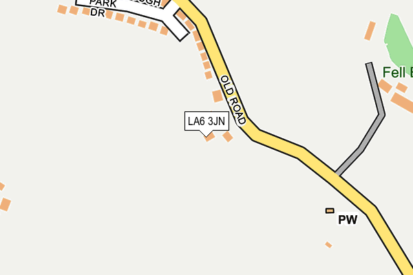 LA6 3JN map - OS OpenMap – Local (Ordnance Survey)